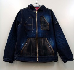 GI-DENIM ZIP HOOD JKT / BRST 