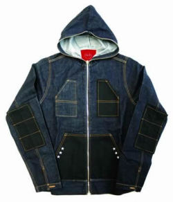 GI-DENIM ZIP HOOD JKT / ONE WASH