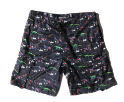 NIGHT JUNGLE CAMO SHORT PANTS