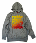 RAINBOW TEXT HOOD PARKA