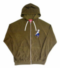 UDEHISHIGI-L PILE ZIP HOOD