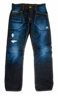 TIGHT FIT LA JEANS / DAMAGE